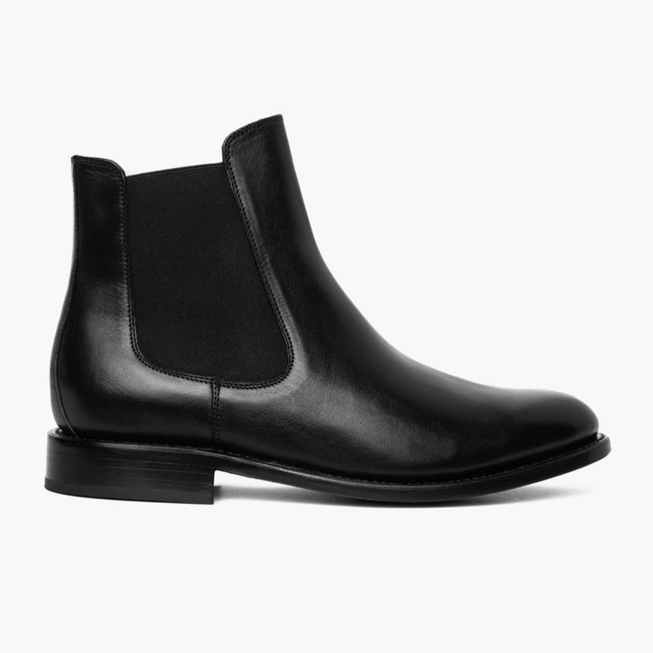 Handmade Men Black  Leather Boot