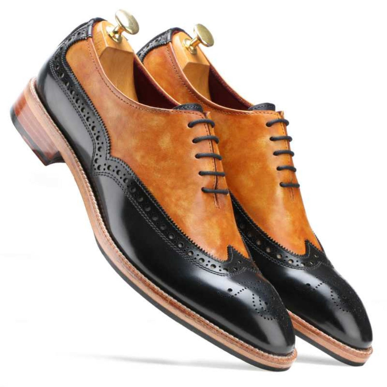 Handmade Wingtip Oxford Shoes - 9.5