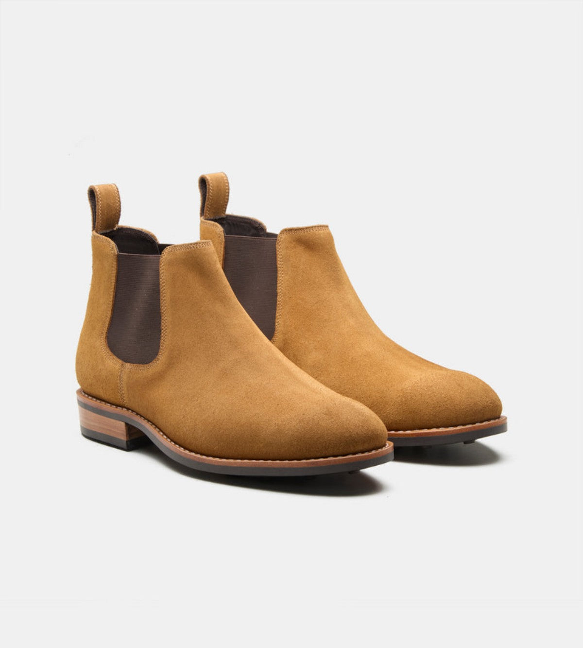 Goodyear Welted Suede Chelsea Boots - 9.5