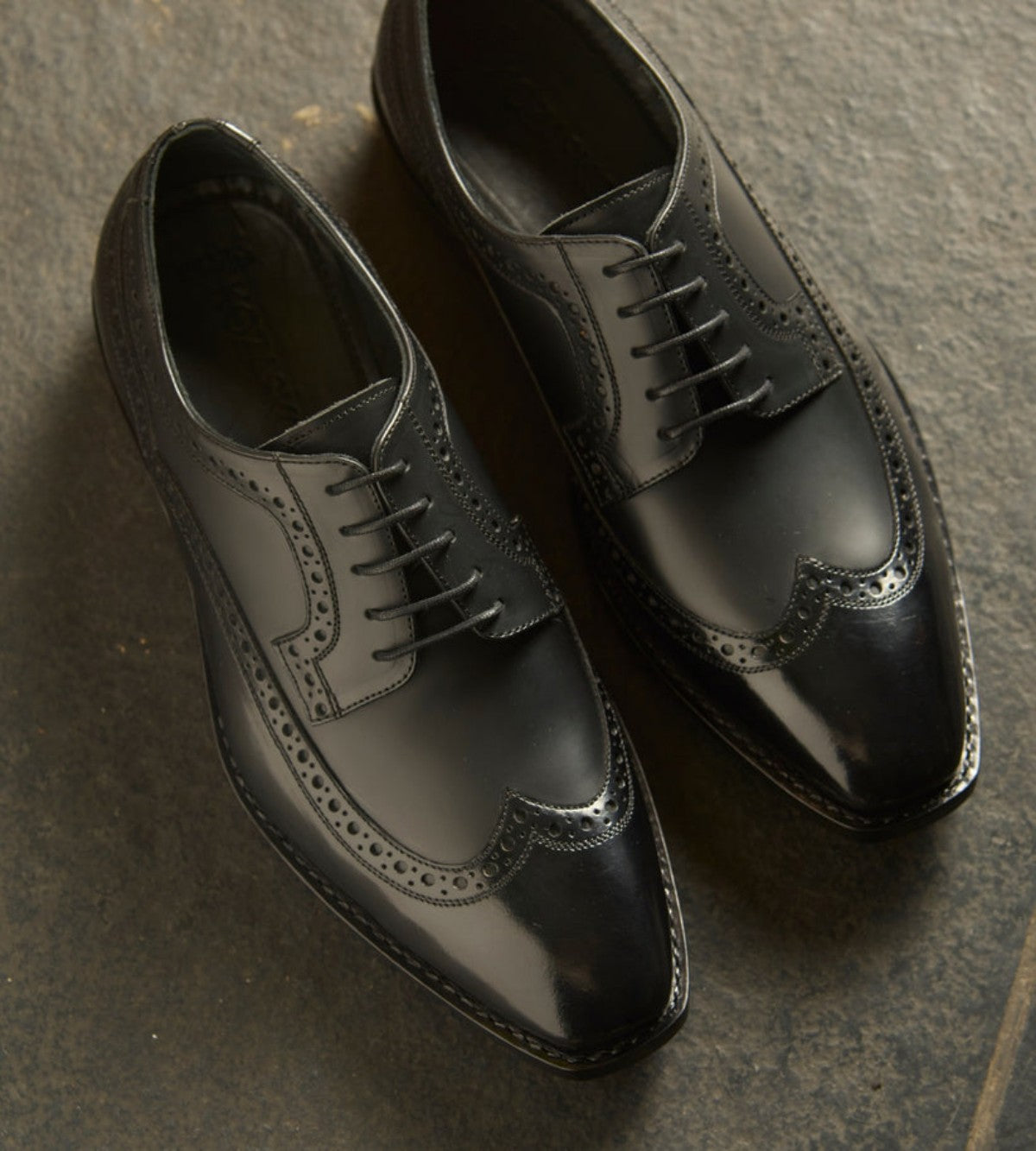 Michigan Black Calf Wingtip Derby Shoe - 9.5