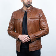 Vesture Leather Biker Jacket - XXL