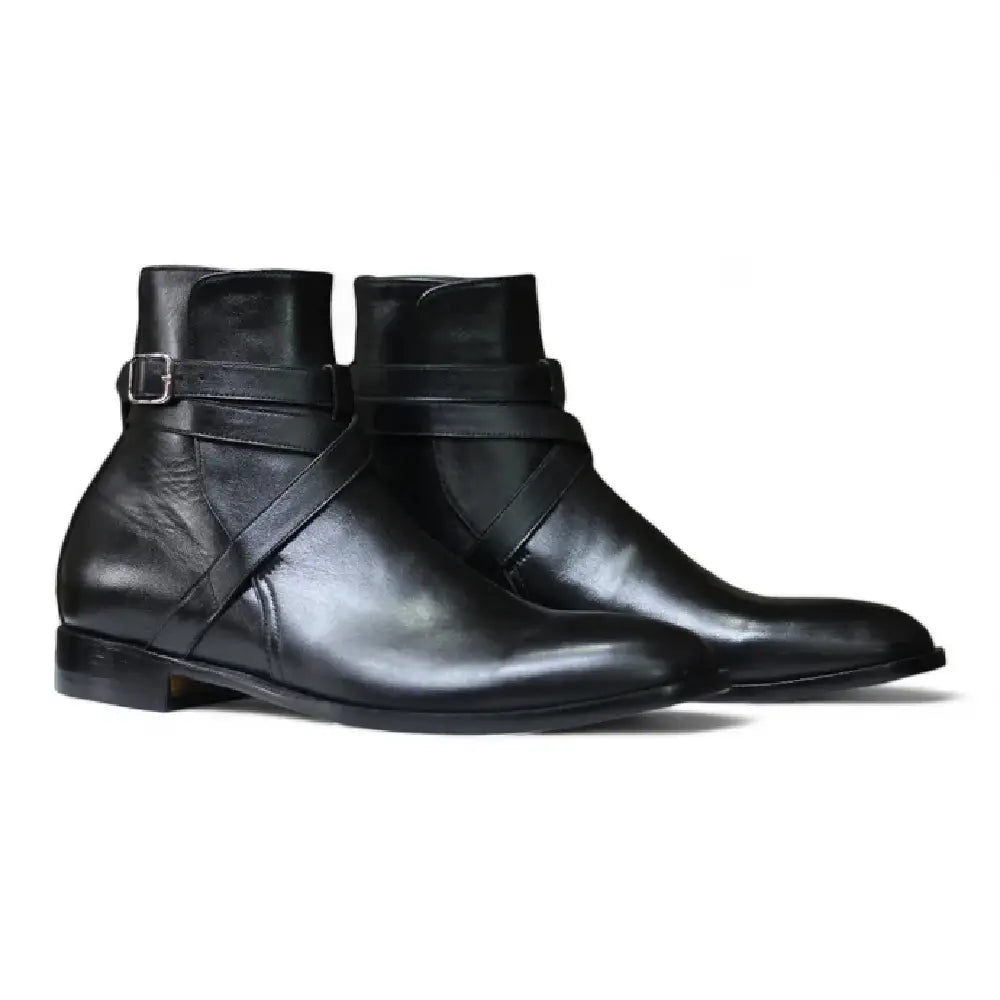 Handmade Jodhpurs Boots, Leather Buckle Boots For Men's