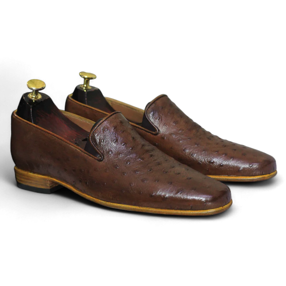 Ostrich Leather Loafers – Posh Foot Wears