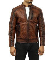 Numero Leather Biker Jacket - XXL