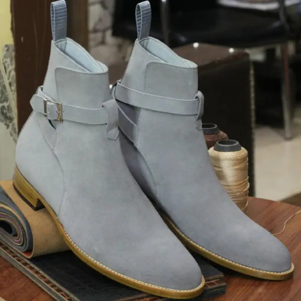 Stylish Gray Suede Jodhpurs – Crafted for Comfort and Sophistication