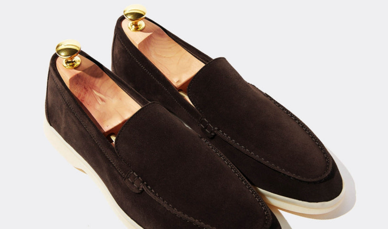 Handmade Brown Suede Loafer