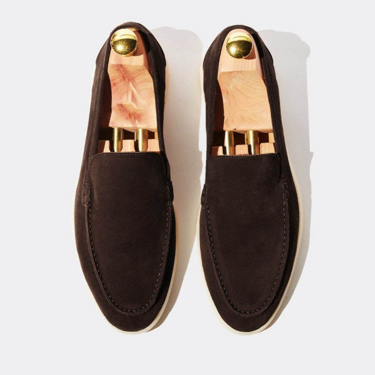 Handmade Brown Suede Loafer