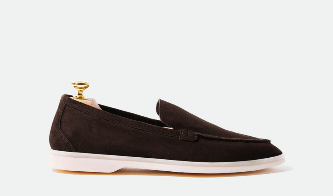 Handmade Brown Suede Loafer