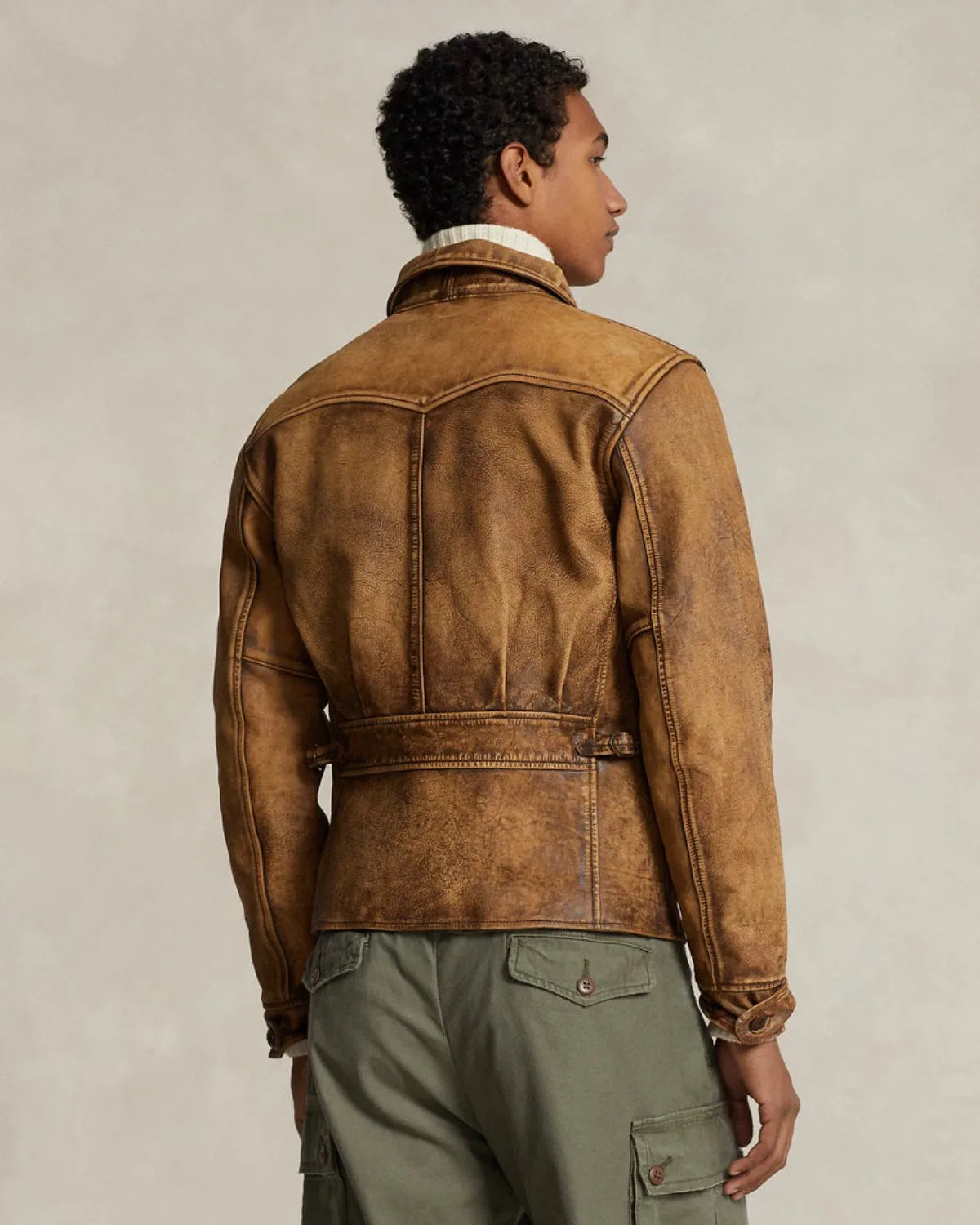 Buy Crunch Leather Biker Jacket