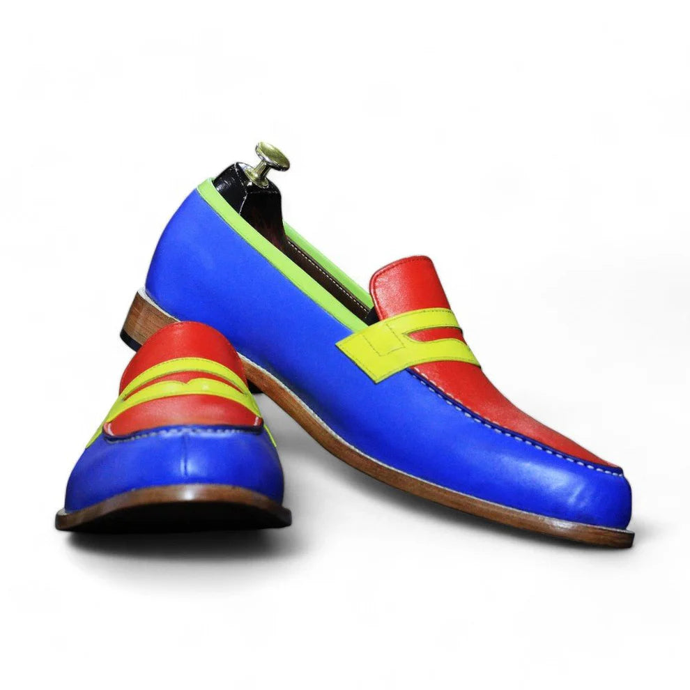 Handmade Genuine Cow-Hide Leather Penny Loafers For Men
