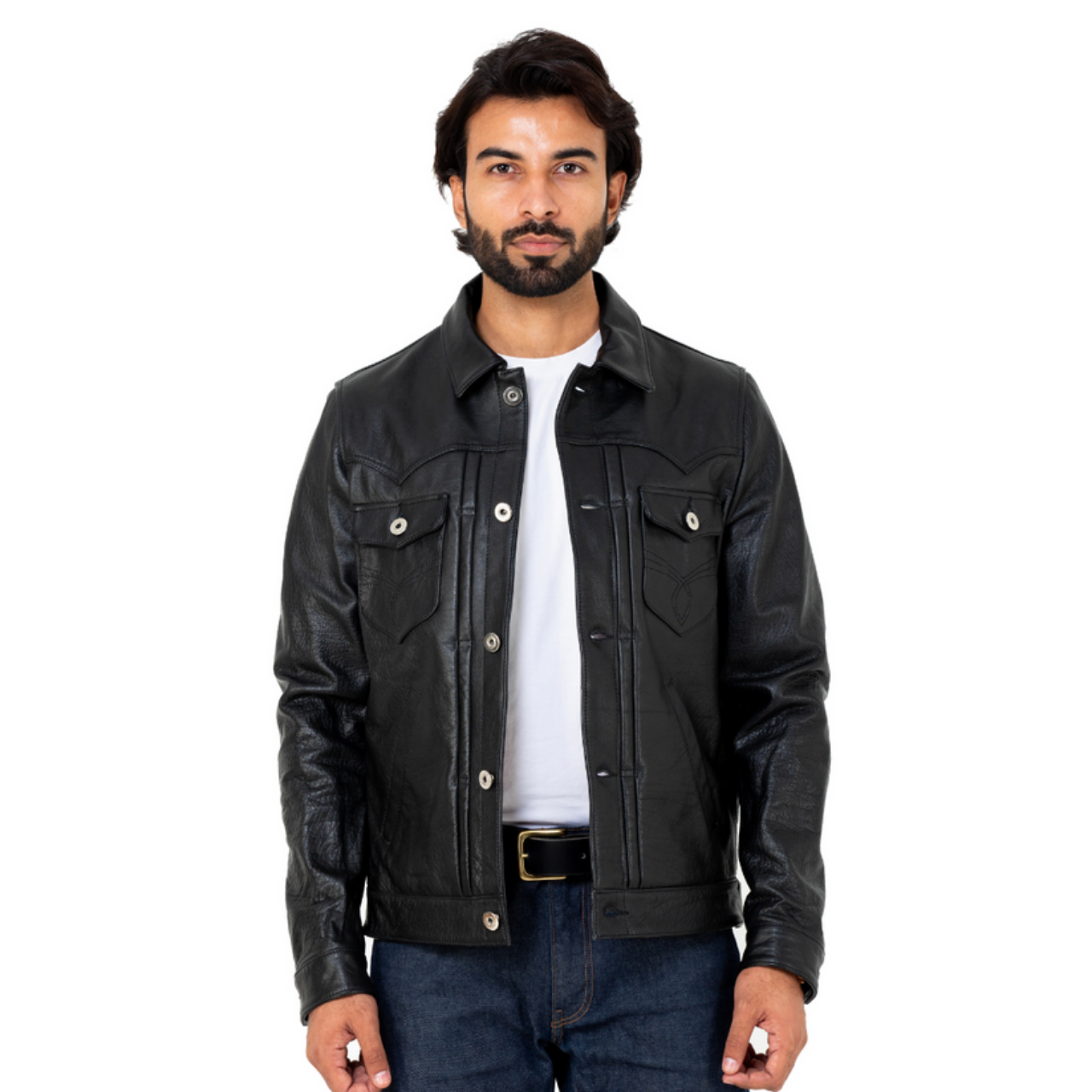 Trucker Type 2 Leather Jacket.
