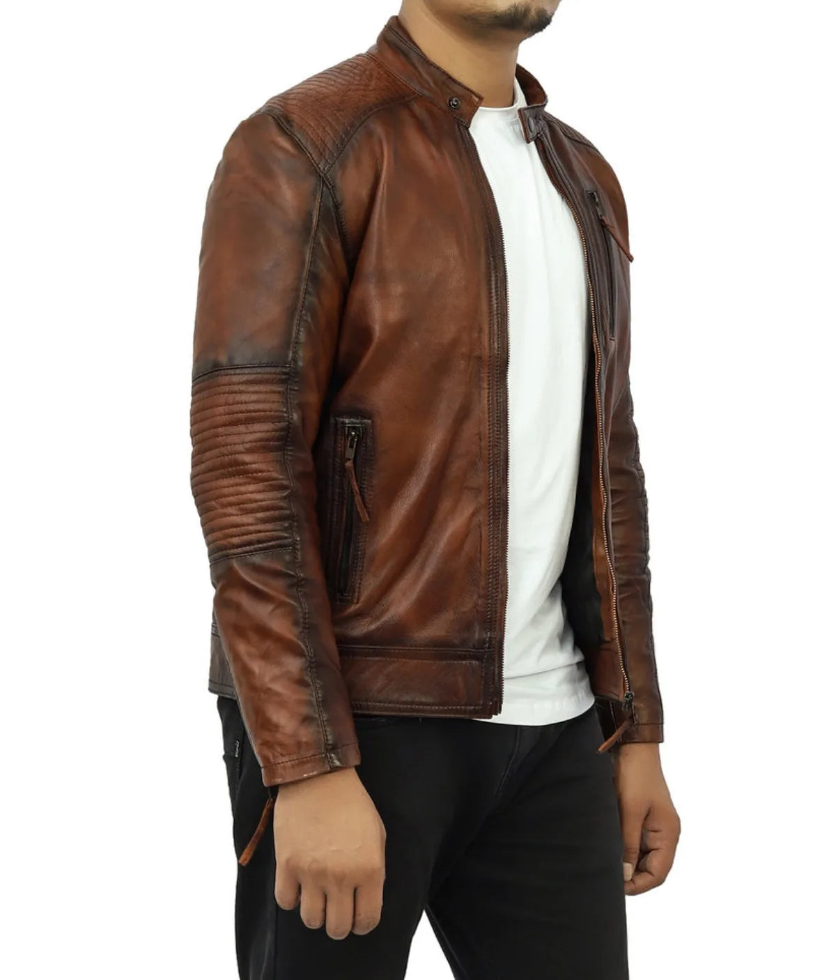 Numero Leather Biker Jacket