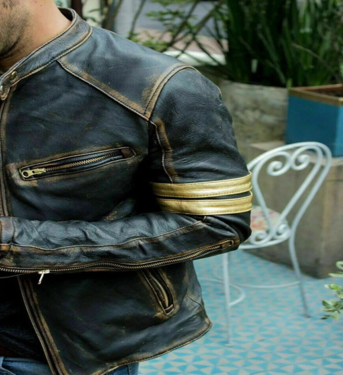 Raden Vintage Biker Jacket