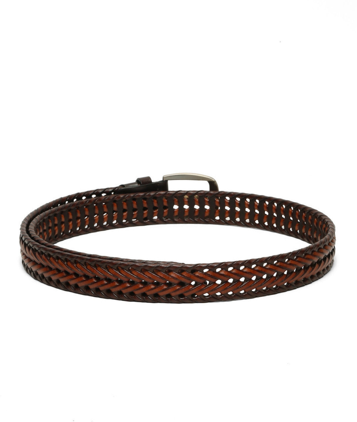 Handmade Genuine Leather Formal Belt for Men Brown
