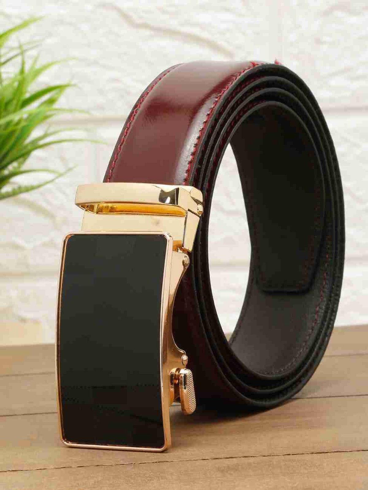 Handmade Brown Genuine Leather Formal Belt for Men