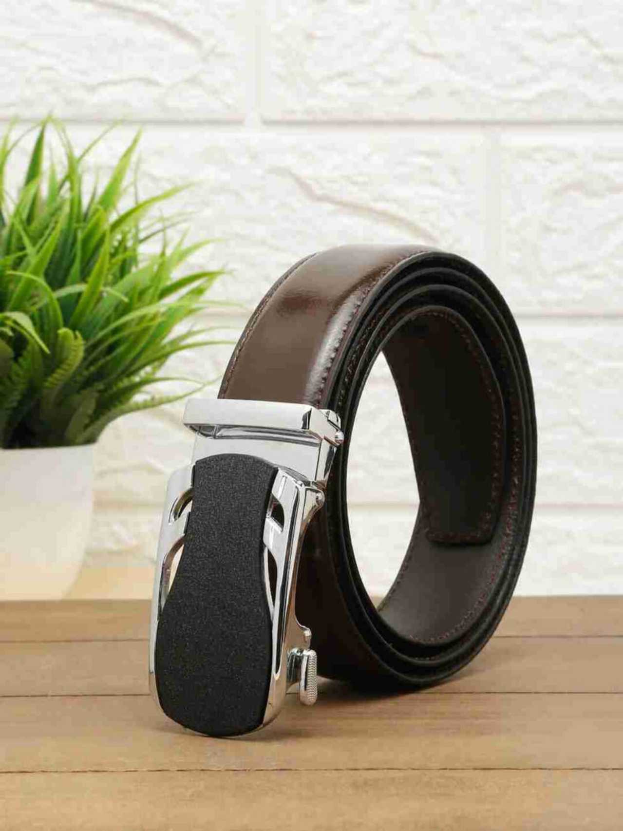 Handmade Brown Genuine Leather Formal Belt for Men