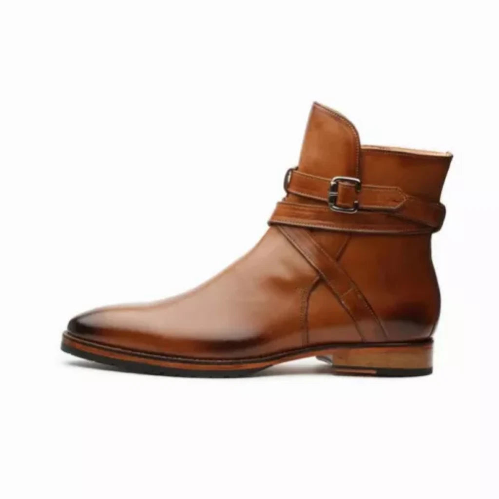 Totally Handmade Tan Jodhpur Boots For Mens
