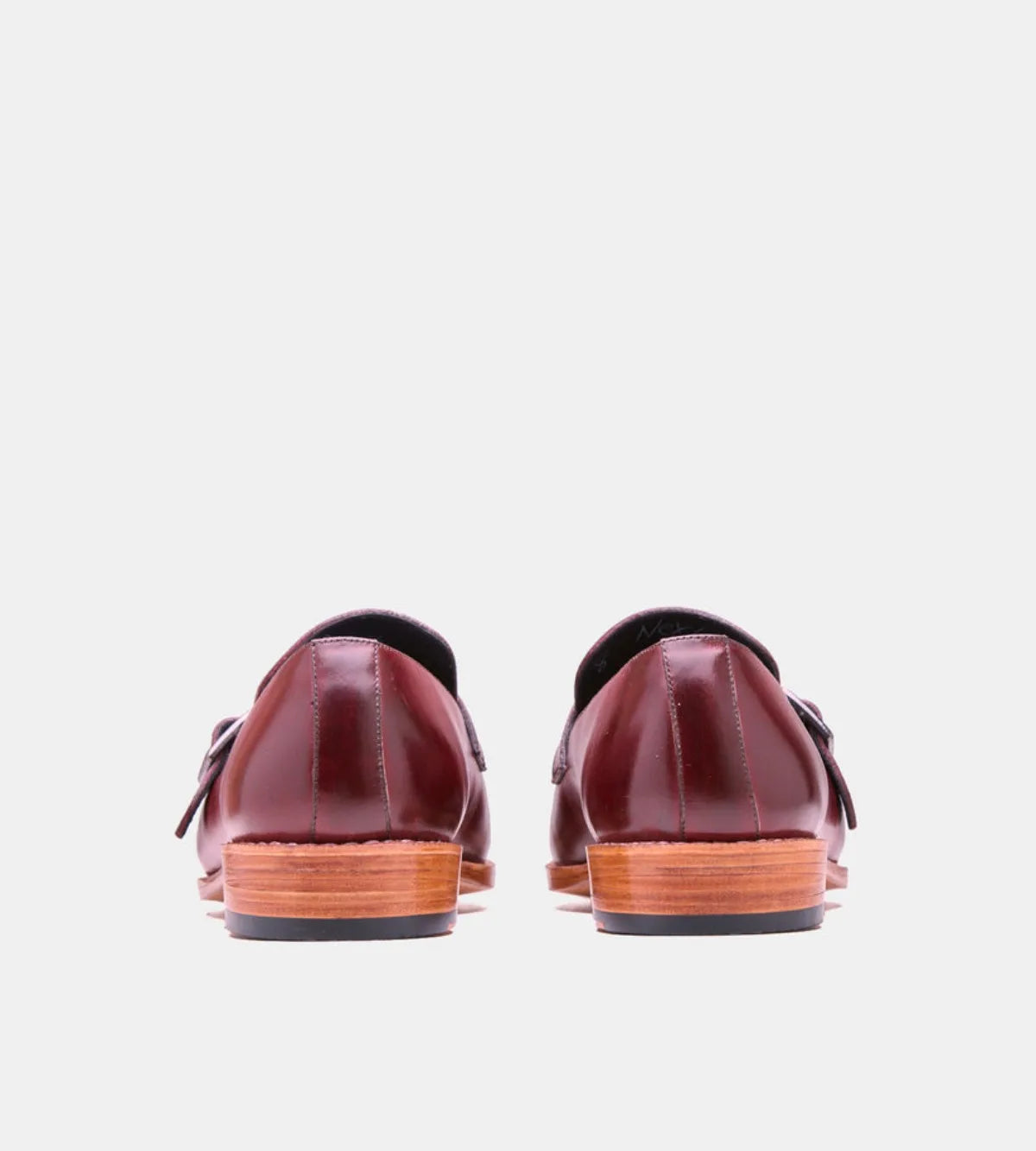 Handmade Burgundy Strap Loafer