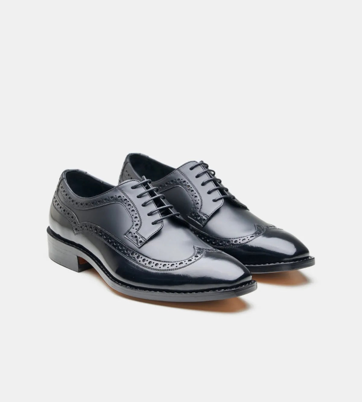 Michigan Black Calf Wingtip Derby Shoe