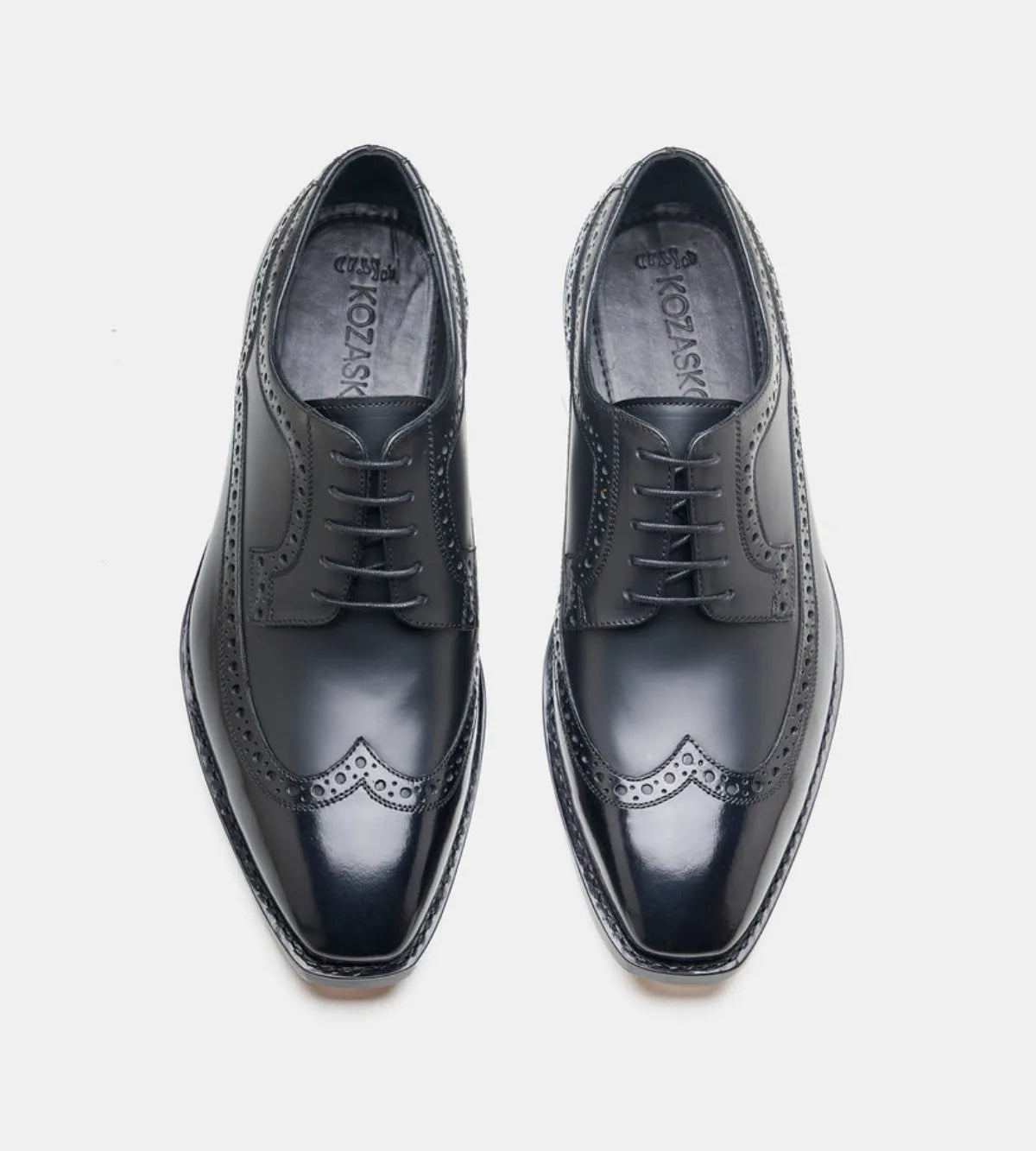 Michigan Black Calf Wingtip Derby Shoe