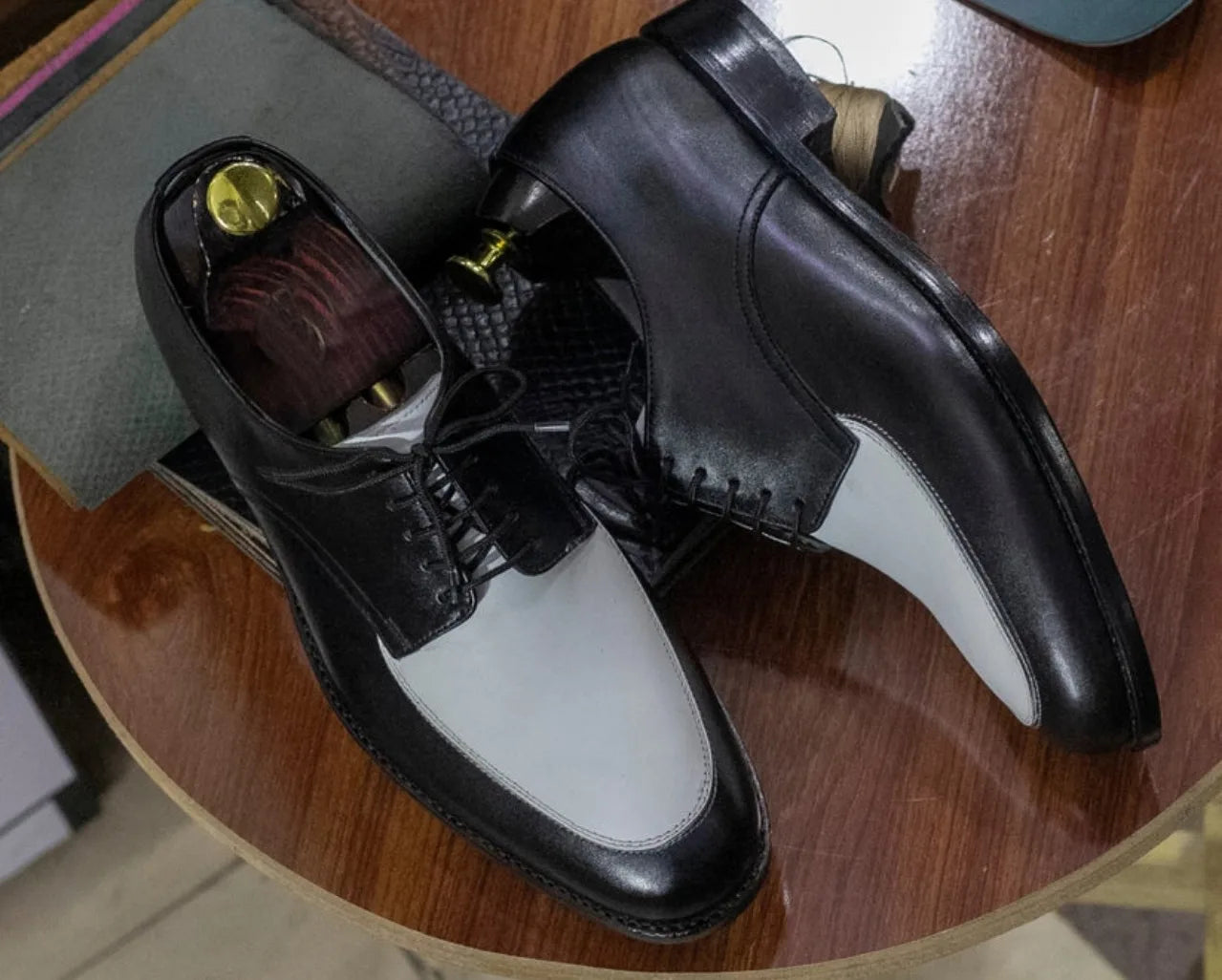 Handmade Derby Shoes For Men, Dress Formal Lace Shoe