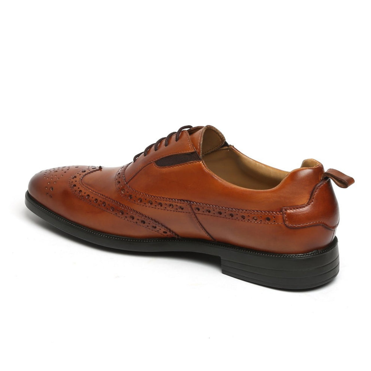 Handmade Tan Leather Lace-UP